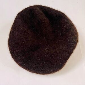 Vintage Chocolate Brown Beret Hat